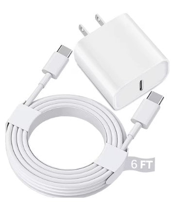 6FT USB-C Fast Charger for iPhone & iPad